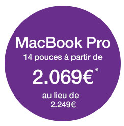 Voir les MacBook Pro 14 & 16"